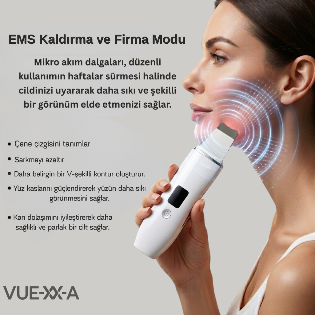 Ultrasonik Spatula Yüz Siyah Nokta Temizleme Aleti